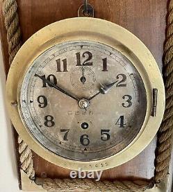 Ww2 Imperial Japanese Navy Ships Clock Aititokeidenki Super Rare