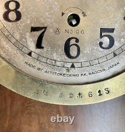 Ww2 Imperial Japanese Navy Ships Clock Aititokeidenki Super Rare