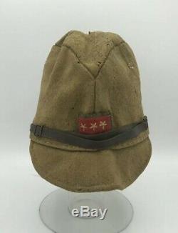 Ww2 Japanese Field Cap Wool With Rank Sewn Wwii Imperial Enlisted