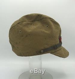 Ww2 Japanese Field Cap Wool With Rank Sewn Wwii Imperial Enlisted