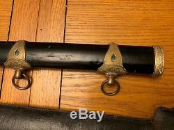 Ww2 Japanese Imperial Navy Kai Gunto Officers Sword With Original Leather Cover