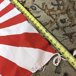 Ww2 Japanese Rising Sun Imperial Naval Flag Cotton Hand Dyed