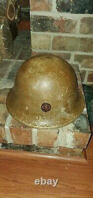 Ww2 Wwii Imperial Japanese Army Helmet Japan Collectible Antique Signed