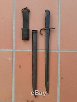 Ww2 imperial Japanese Soldiers Bayonet with Scabbard Battlefield Relic 1939-45