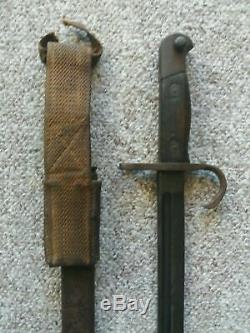 Ww2 imperial Japanese Soldiers Type 30 Bayonet + Scabbard 1939 45