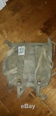 Wwii Imperial Japanese Army Canvas Field Pack Haversack Complete Collectible Old