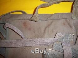 Wwii Imperial Japanese Army Canvas Field Pack Haversack Named Complete