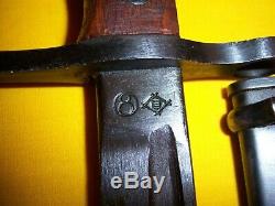 Wwii Imperial Japanese Army Ija Navy Nlf Arisaka Bayonet Straight Guard Mint