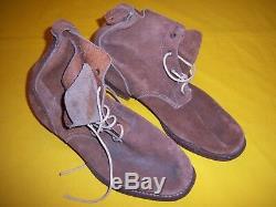 Wwii Imperial Japanese Army Ija Navy Nlf Roughout Leather Combat Boots Mint