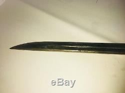 Wwii Japanese Bayonet & Scabbard Hooked Quillon Ww2 Imperial Japan Sword Look