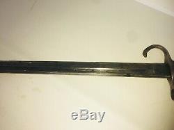 Wwii Japanese Bayonet & Scabbard Hooked Quillon Ww2 Imperial Japan Sword Look