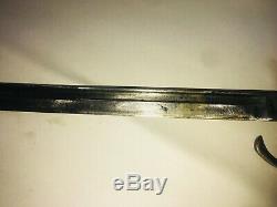 Wwii Japanese Bayonet & Scabbard Hooked Quillon Ww2 Imperial Japan Sword Look