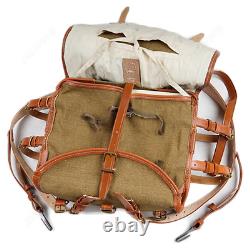 Wwii Ww2 Imperial Japanese Army Military Backpack With Leather Ammo Pouch