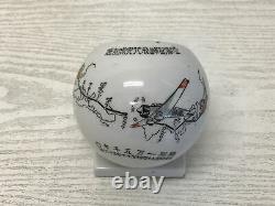 Y1879 Imperial Japan Army Ashtray flight memorial pottery Japanese WW2 vintage