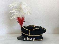 Y3394 Imperial Japan Army Uniform Hat feather box military Japanese WW2 vintage