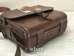 Y3456 Imperial Japan Army Medic Leather Bag military Japanese WW2 vintage