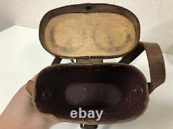 Y4057 Imperial Japan Army Binoculars leather case military Japanese WW2 vintage