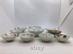 Y4542 Imperial Japan Army Military Sake cup set of 10 Japanese WW2 vintage