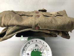 Y8101 Imperial Japan Army Military Uniform top bottom signed wear WW2 vintage